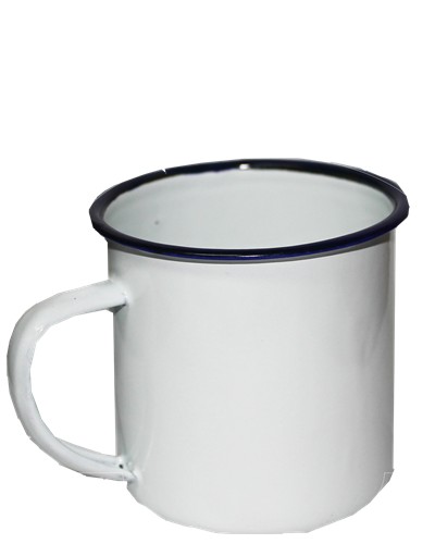 Rustic Enamel Cup Small 2.5 " x 2.5"
